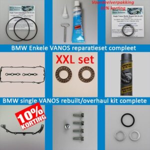 M50B20 - M50B25 - M52B20 - M52B25 - M52B28 - Enkele VANOS XXL Beisan revisie voordeelset